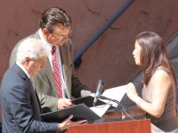 Chief Justice Cantil-Sakauye at the 2012 Open Courts Coalition